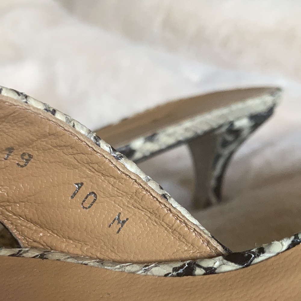 Stuart Weitzman Python Kitten Heels Size 10m - image 4